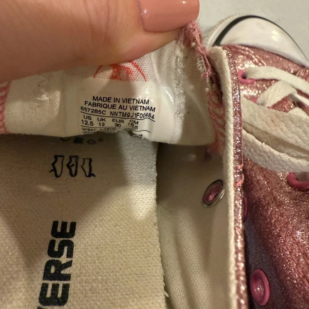Converse Kids Glitter Pink Sneakers